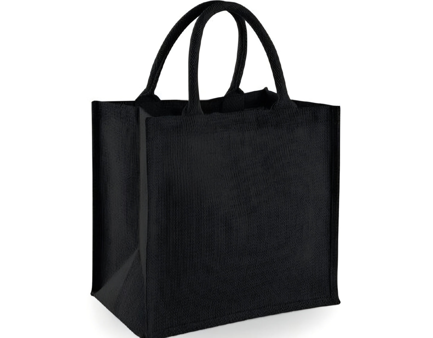 Sac en jute noir taille M