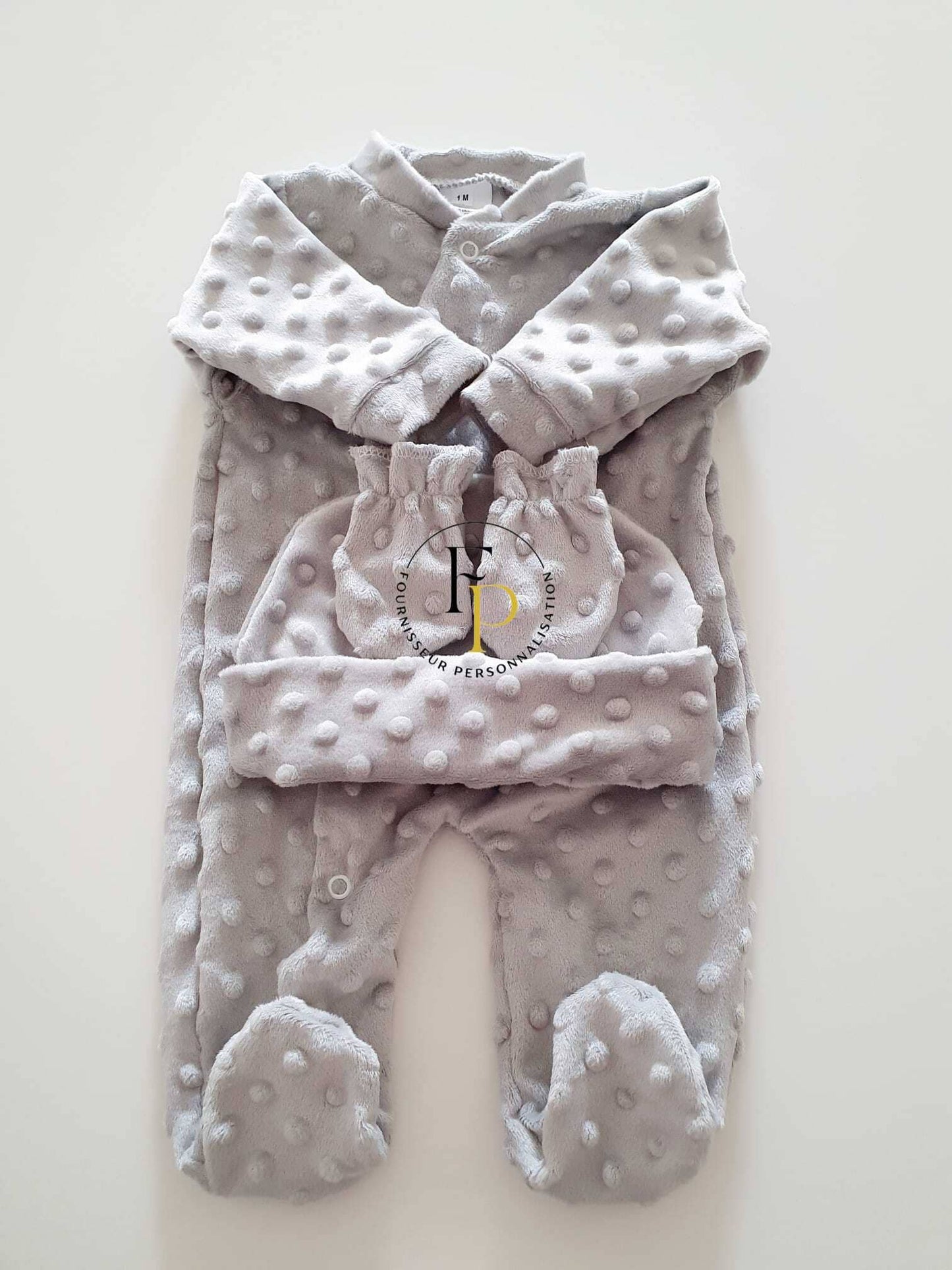 Ensemble bébé 3 pièces minky