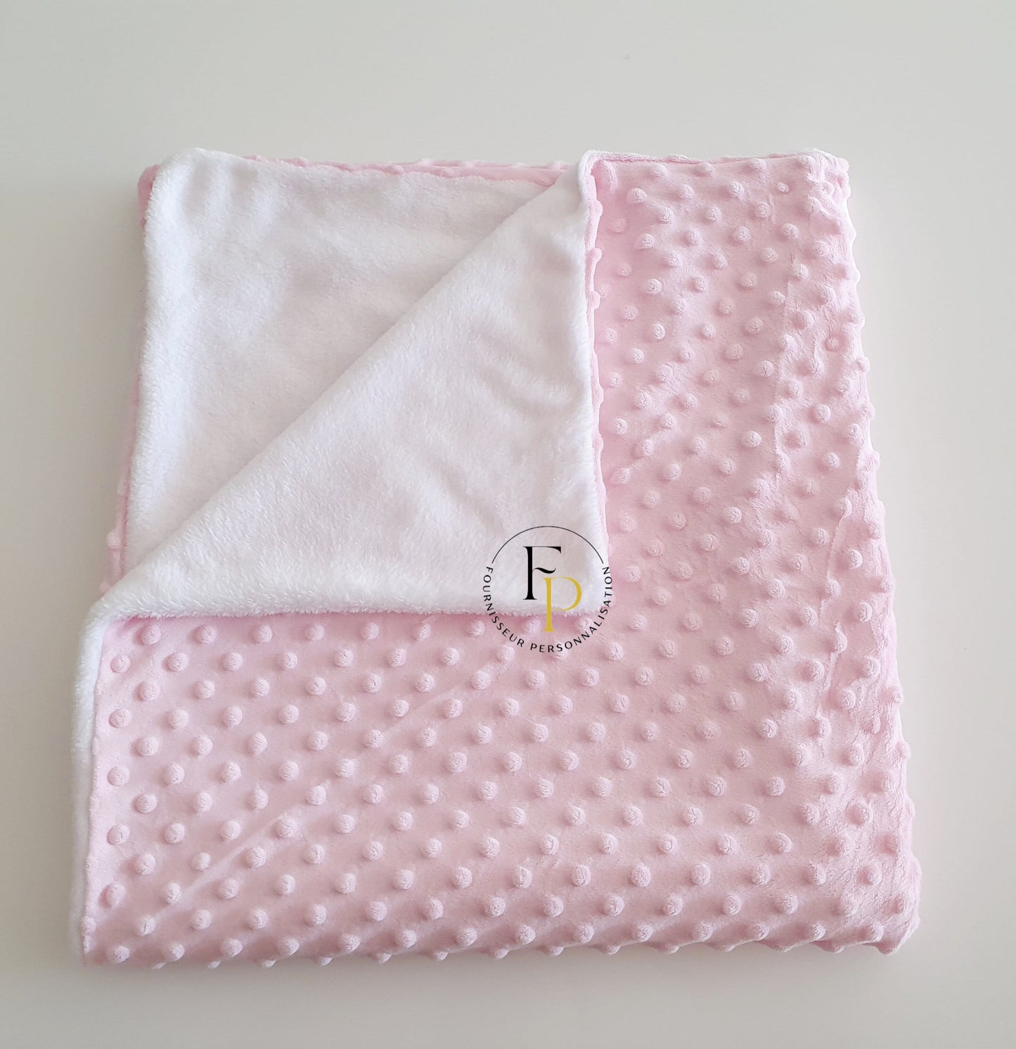 Plaid bébé minky polaire