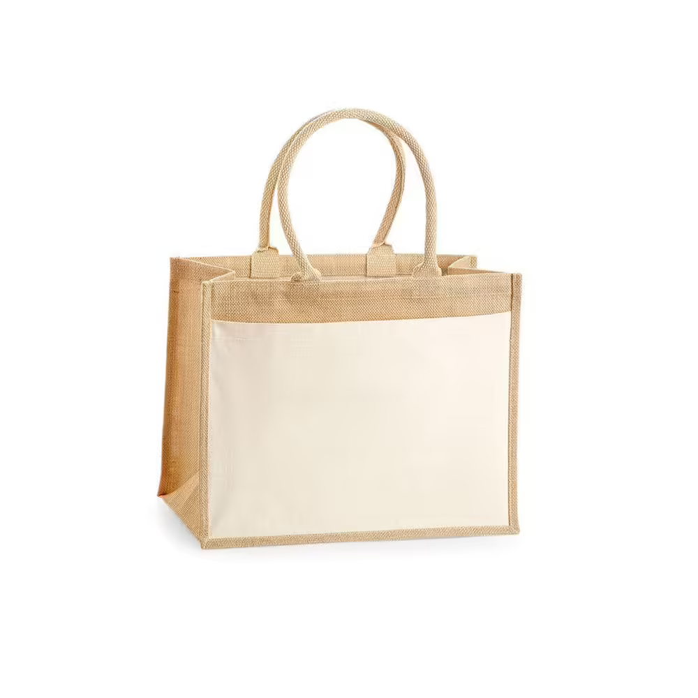 Sac en jute avec poche taille M