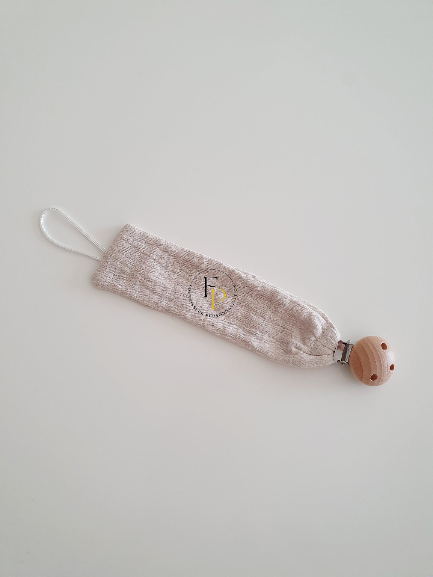Attache tétine en gaze de coton