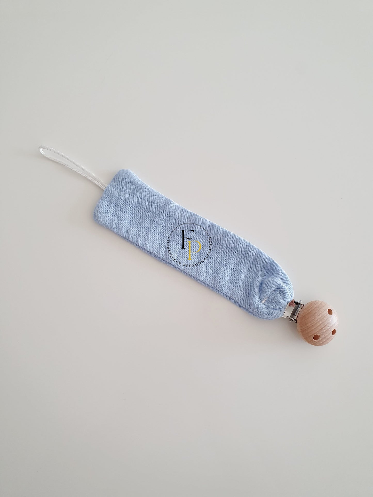 Attache tétine en gaze de coton