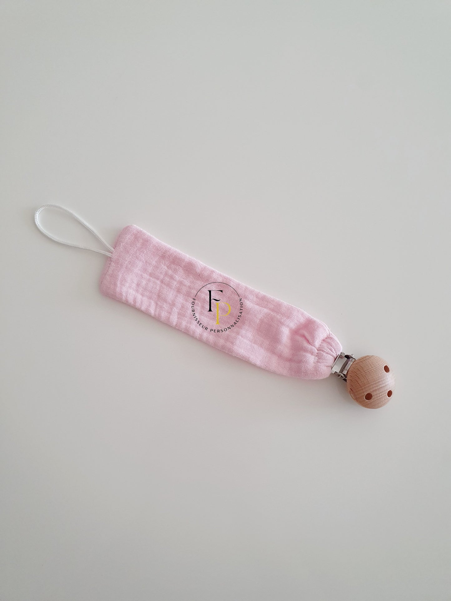 Attache tétine en gaze de coton
