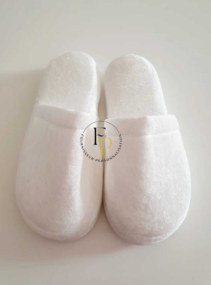 Chaussons velours effet satiné Fournisseur Personnalisation