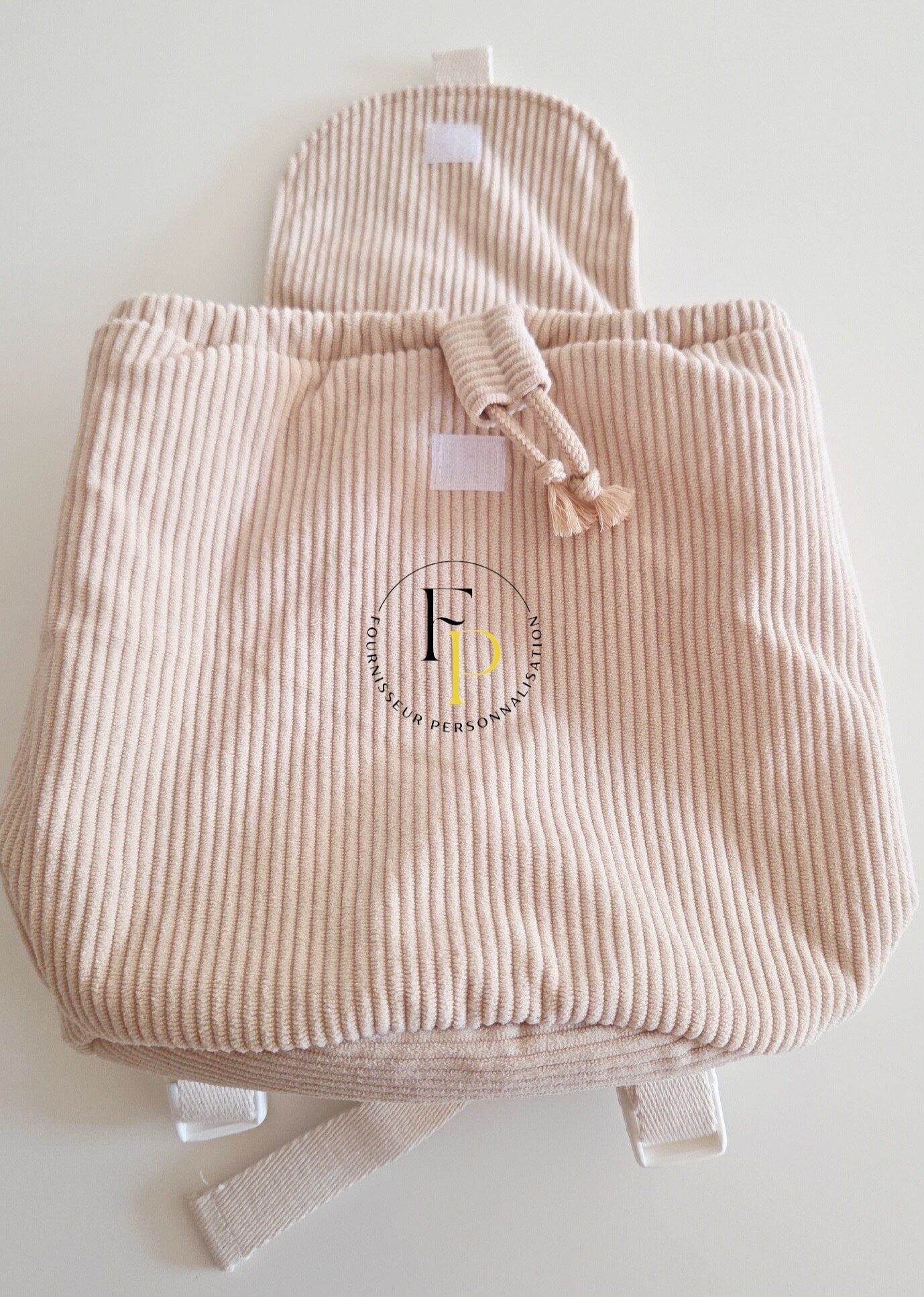 Sac à dos oreilles côtelé