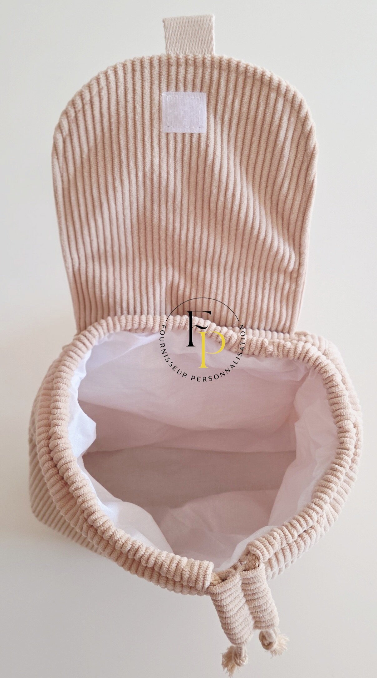 Sac à dos oreilles côtelé