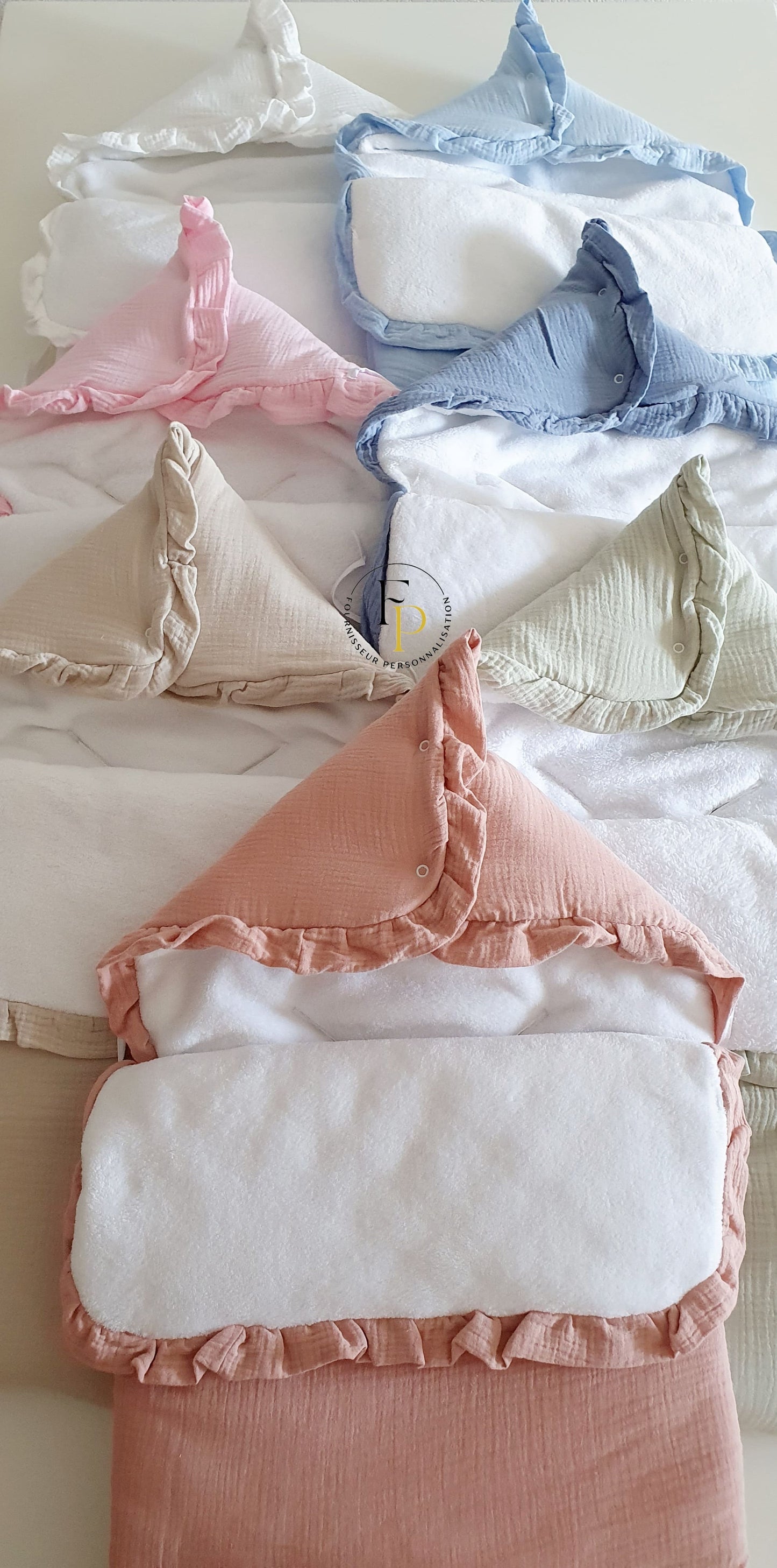 Nid d'ange gaze de coton avec passage ceinture