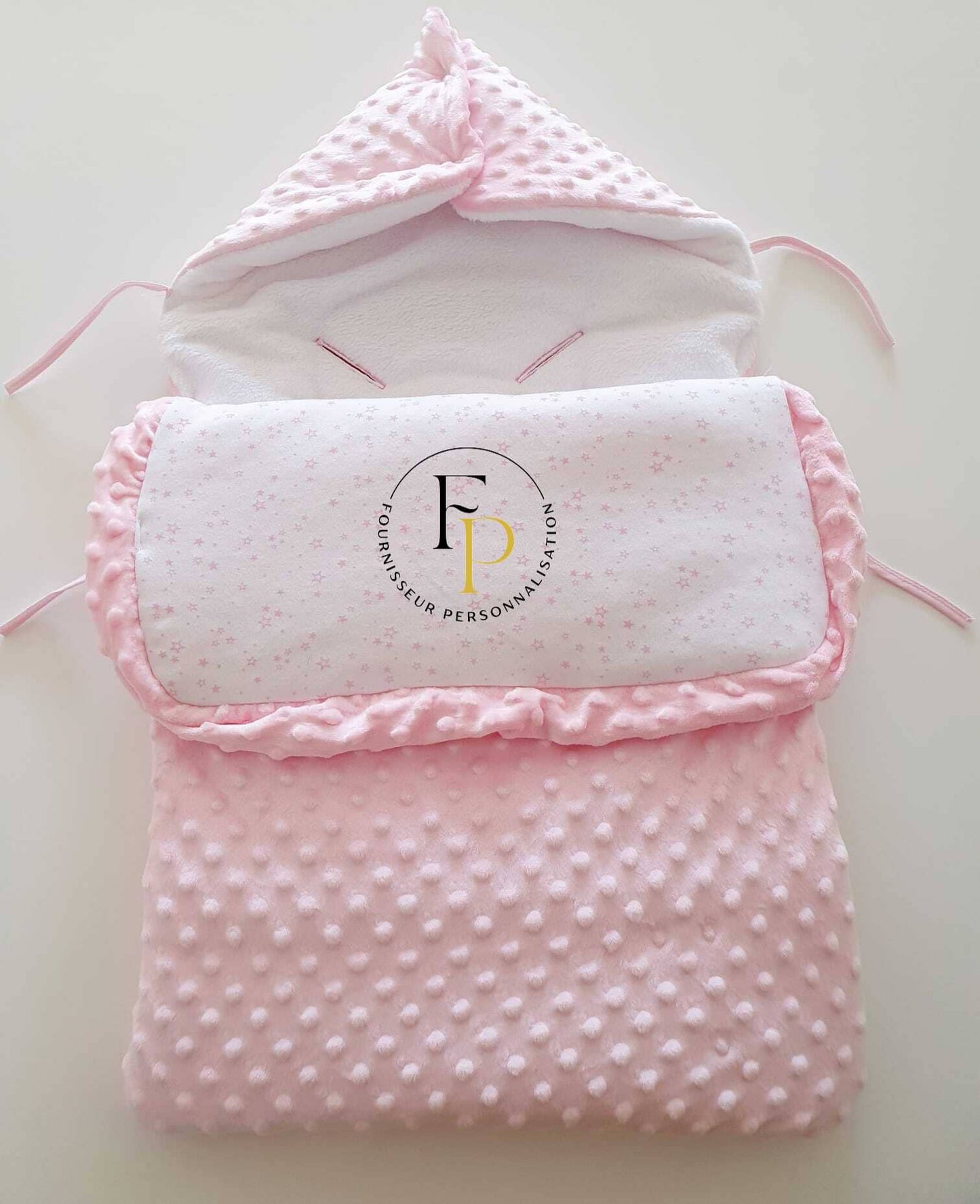 Nid d'ange minky polaire avec passage ceinture