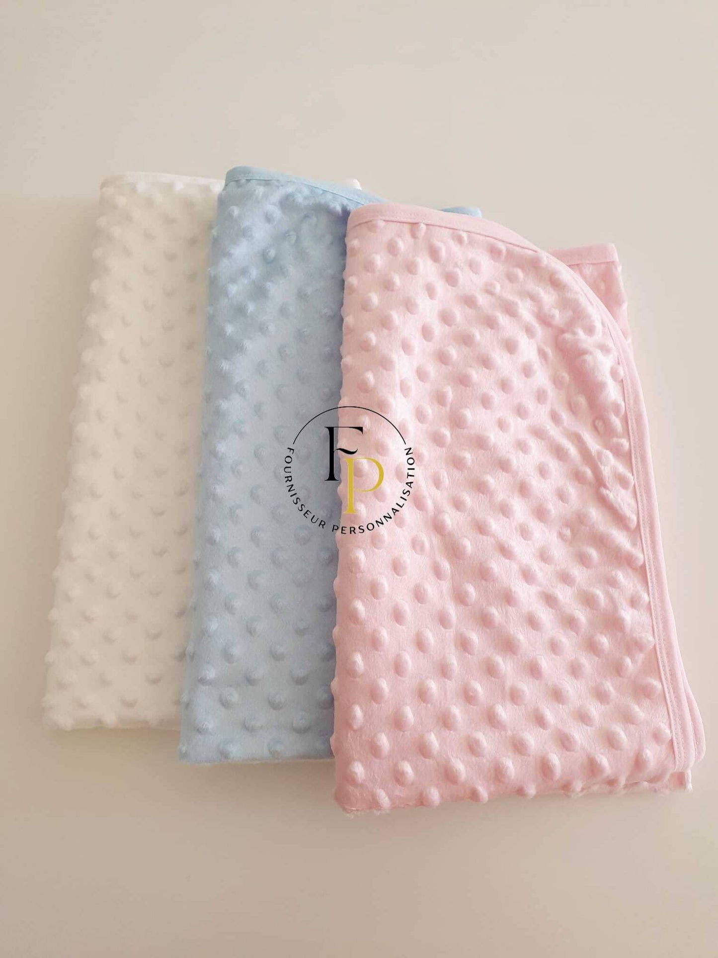 Plaid bébé minky fin