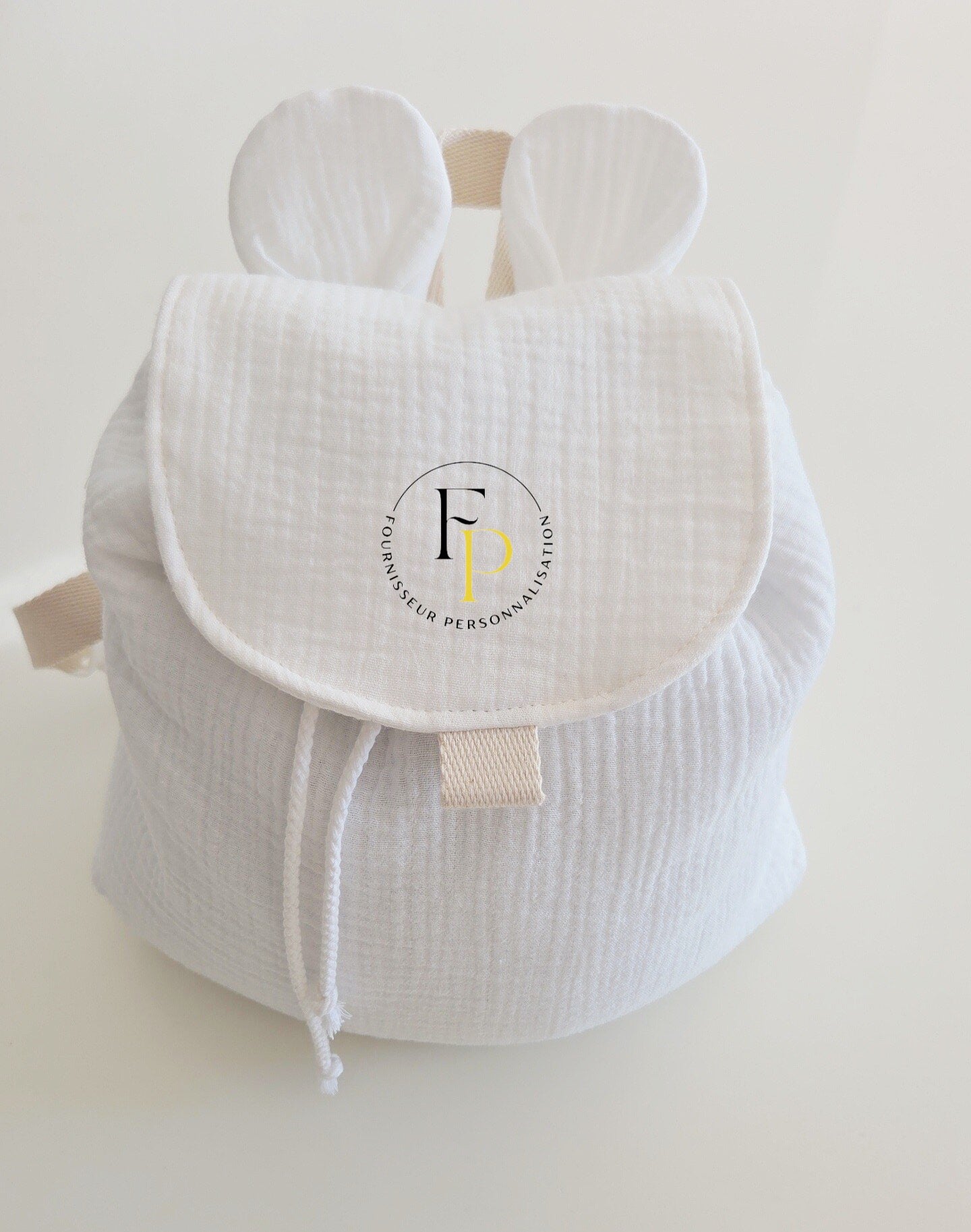 Sac à dos oreilles gaze de coton