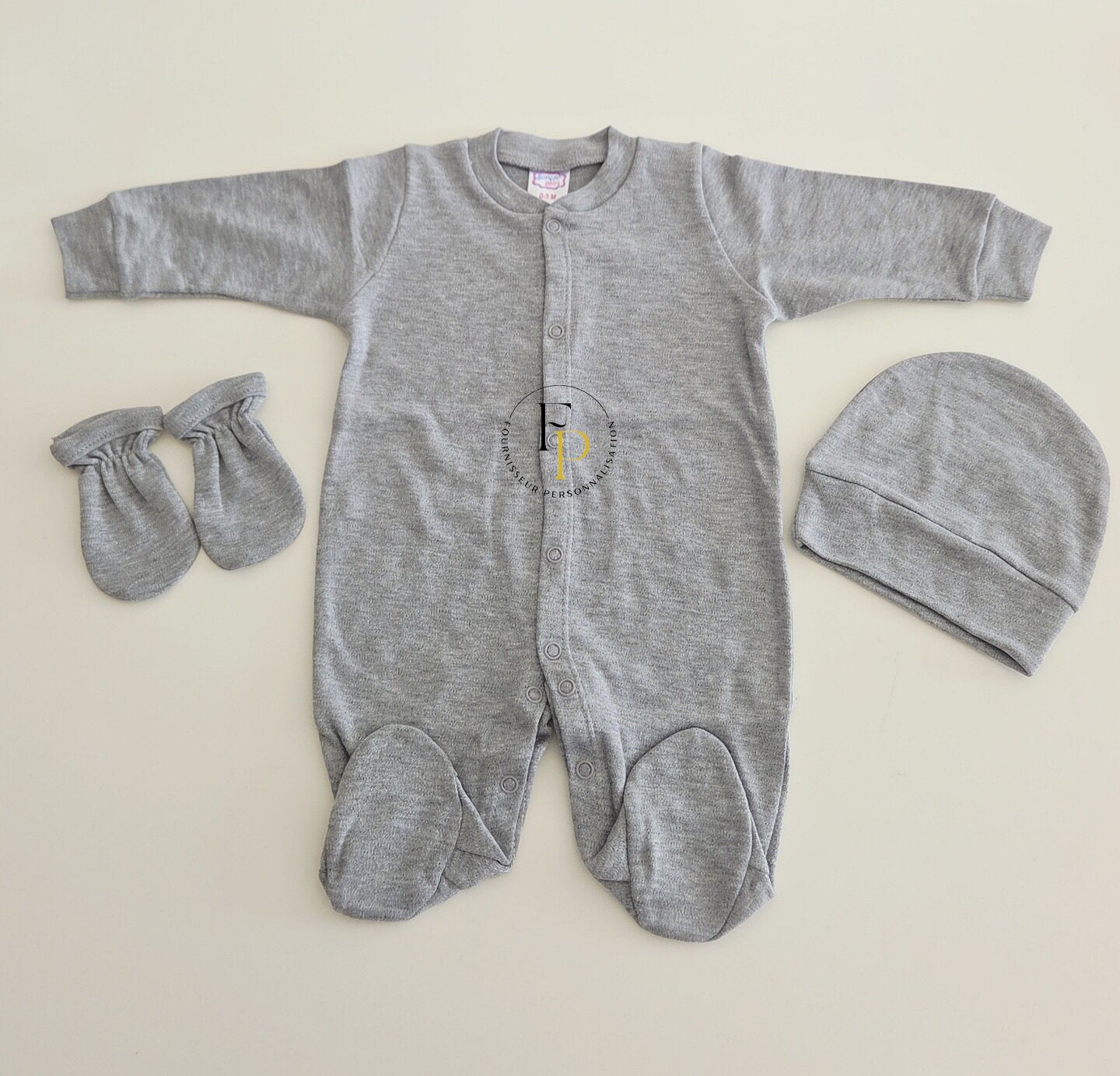 Lot de 2 ensembles bébé 100% coton